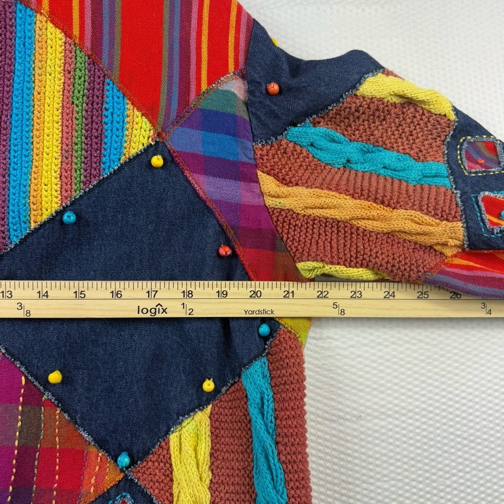 Vintage Sandy Starkman Boho Patchwork Jacket - Si… - image 8